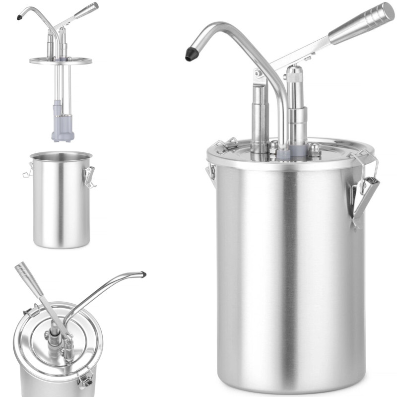 Padažo indelis su dozatoriumi STEEL 4,5 l - Hendi 558102