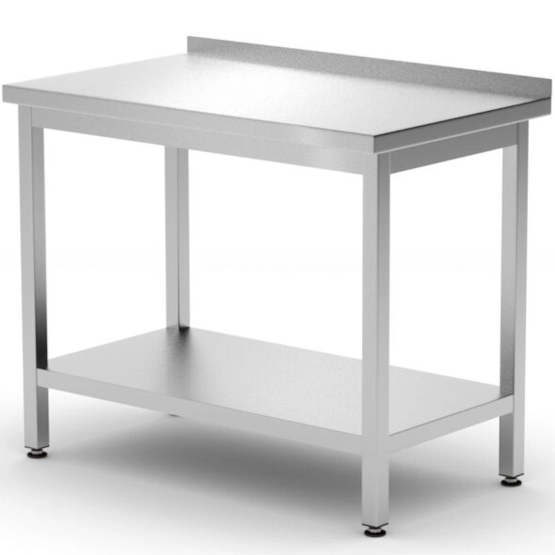Biudžetinės linijos STAL 800 x 600 x 850 mm stalas su lentyna krašte - Hendi 817261 Biudžetinės linijos STAL 800 x 600 x 850 mm stalas su lentyna krašte - Hendi 817261