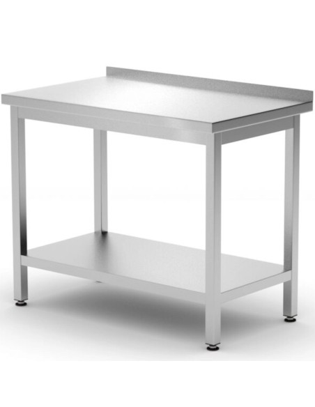 Biudžetinės linijos STAL 800 x 600 x 850 mm stalas su lentyna krašte - Hendi 817261 Biudžetinės linijos STAL 800 x 600 x 850 mm stalas su lentyna krašte - Hendi 817261