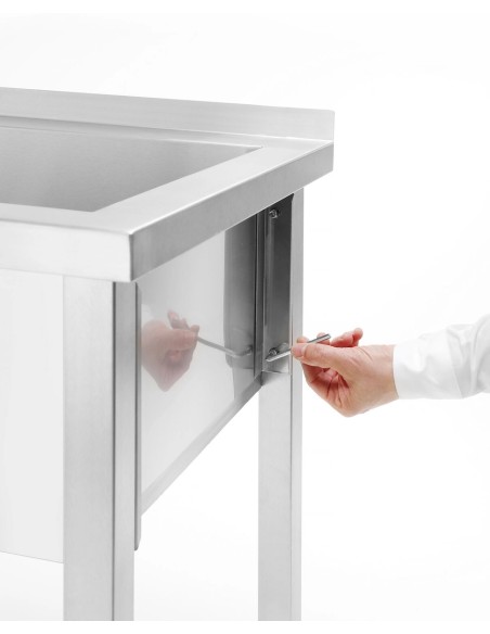 Vieno skyriaus gastronominė baseino kriauklė Budget Line STAL 1000 x 600 x 850 cm - Hendi 811023 Vieno skyriaus gastronominė baseino kriauklė Budget Line STAL 1000 x 600 x 850 cm - Hendi 811023