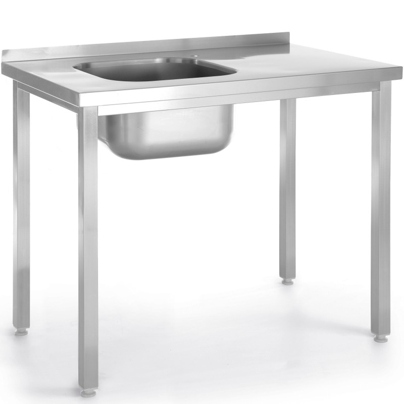 Vieno skyriaus kriauklė kairėje Budget Line STAL 1000 x 600 x 850 cm – Hendi 816790 Vieno skyriaus kriauklė kairėje Budget Line STAL 1000 x 600 x 850 cm – Hendi 816790