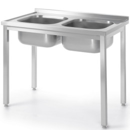 Budget Line STAL dviguba kriauklė 1000 x 600 x 850 cm – Hendi 817049