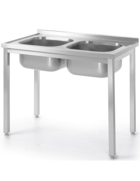 Budget Line STAL dviguba kriauklė 1000 x 600 x 850 cm – Hendi 817049 Budget Line STAL dviguba kriauklė 1000 x 600 x 850 cm – Hendi 817049