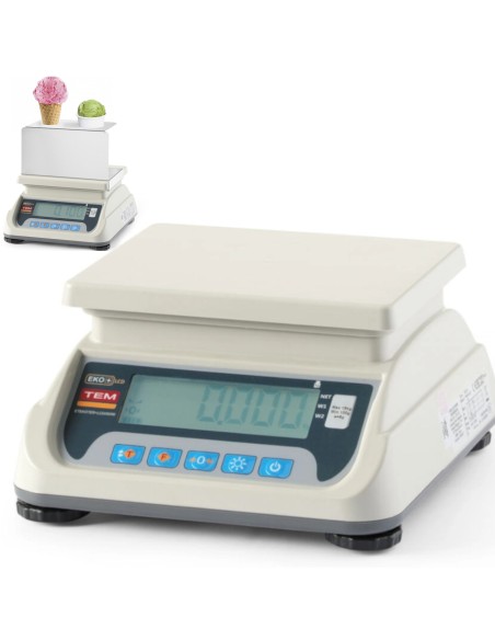 Ledų svarstyklės su legalizavimu M RS232 LCD 20 g - 6 kg / 2g Ledų svarstyklės su legalizavimu M RS232 LCD 20 g - 6 kg / 2g