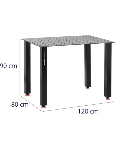Montavimo suvirinimo stalas perforuotas viršus 10 mm 120 x 80 cm iki 150 kg Montavimo suvirinimo stalas perforuotas viršus 10 mm 120 x 80 cm iki 150 kg