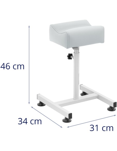 Kosmetinė kėdutė pedikiūrui reguliuojamo aukščio iki 67 cm iki 80 kg - šviesiai pilka Kosmetinė kėdutė pedikiūrui reguliuojamo aukščio iki 67 cm iki 80 kg - šviesiai pilka