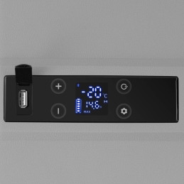 Kelioninis šaldytuvas ant ratų su užšaldymo funkcija 12/24 V DC/AC 60 W 52 l