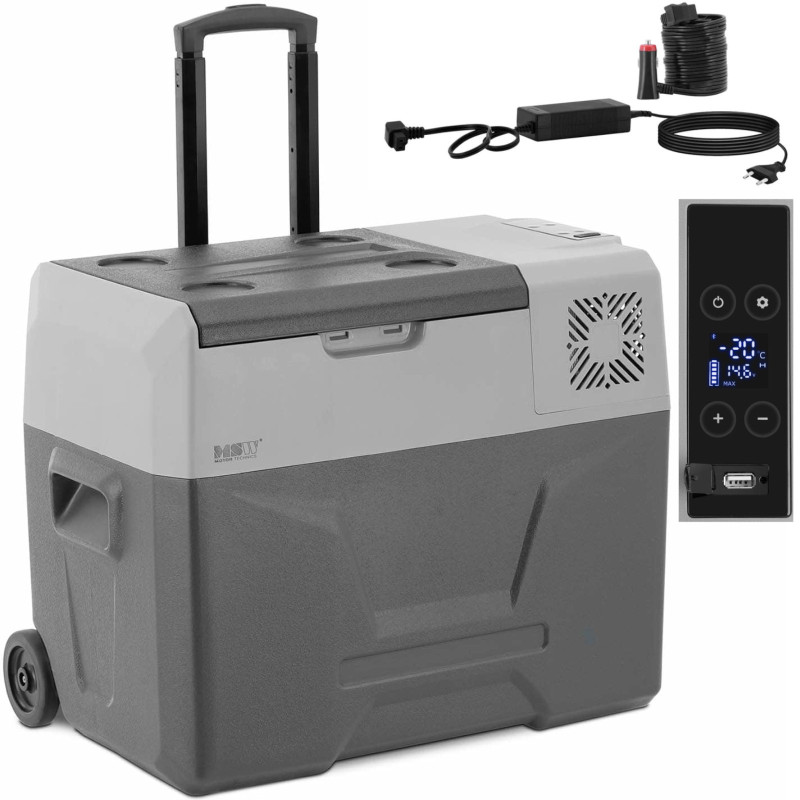 Kelioninis šaldytuvas ant ratų su užšaldymo funkcija 12/24 V DC/AC 60 W 40 l