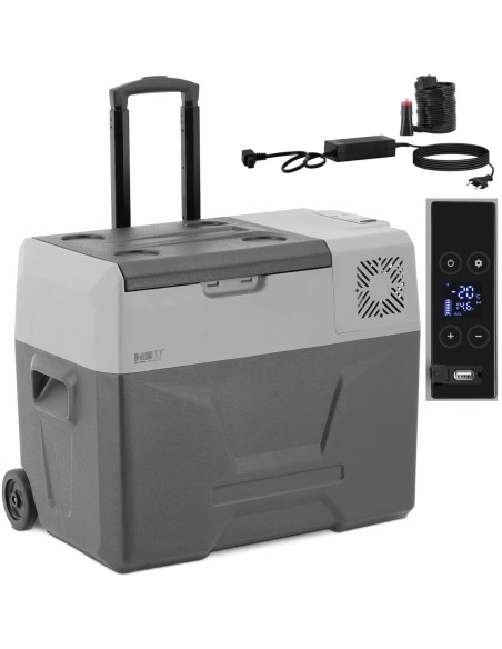 Kelioninis šaldytuvas ant ratų su užšaldymo funkcija 12/24 V DC/AC 60 W 40 l Kelioninis šaldytuvas ant ratų su užšaldymo funkcija 12/24 V DC/AC 60 W 40 l