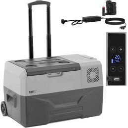 Nešiojamas automobilinis šaldytuvas ant ratų su užšaldymo funkcija 12/24 V DC/AC 60 W 30 l