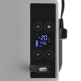 Nešiojamas automobilinis šaldytuvas ant ratų su užšaldymo funkcija 12/24 V DC/AC 60 W 30 l