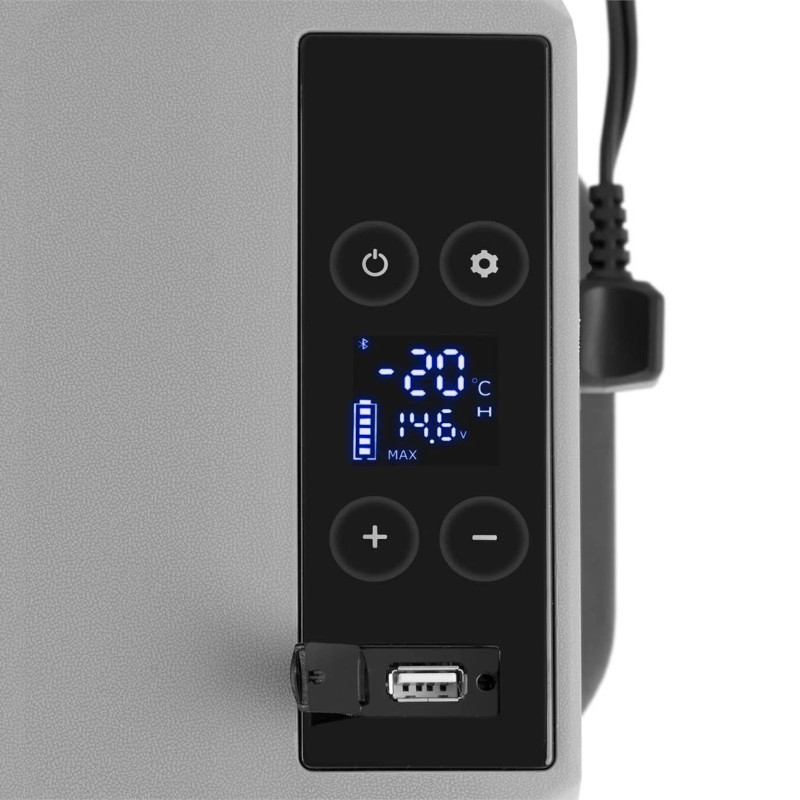 Nešiojamas automobilinis šaldytuvas ant ratų su užšaldymo funkcija 12/24 V DC/AC 60 W 30 l