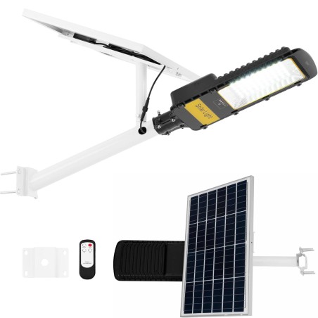 Lauko saulės gatvių šviestuvas su prieblandos jutikliu 60 x LED 200 W PILOT Lauko saulės gatvių šviestuvas su prieblandos jutikliu 60 x LED 200 W PILOT