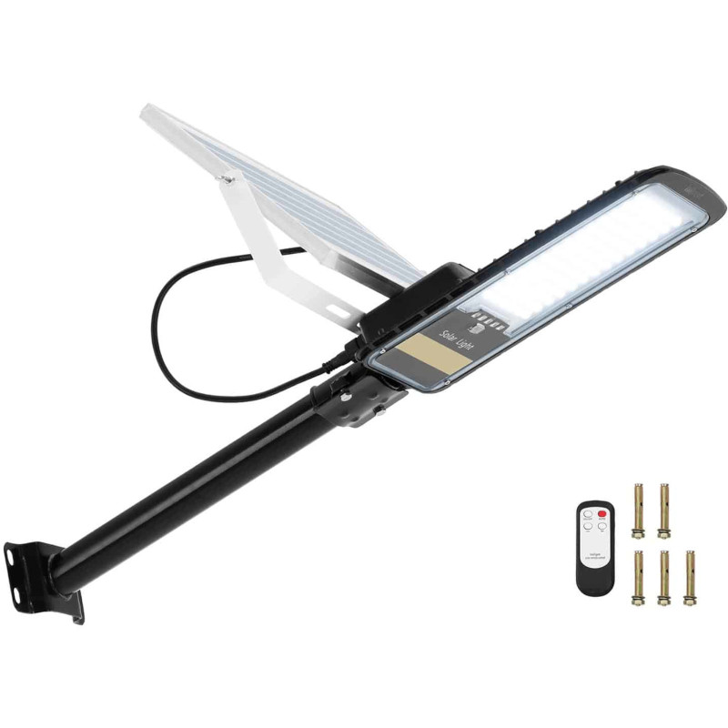 Lauko saulės gatvių šviestuvas su prieblandos jutikliu 84 x LED 80 W PILOT