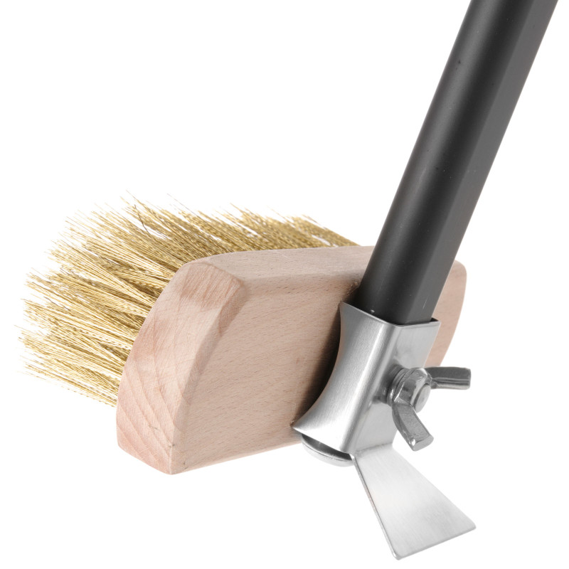 Picos orkaitės valymo šepetys su variniais šereliais, ilgis 1320 mm - Hendi 525593