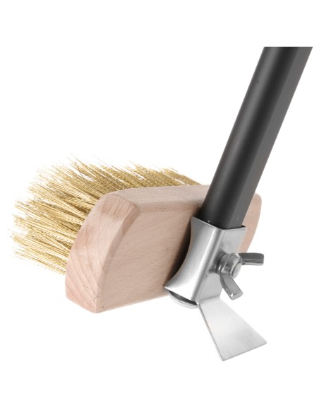 Picos orkaitės valymo šepetys su variniais šereliais, ilgis 1320 mm - Hendi 525593