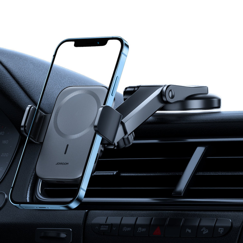 Automobilinis telefono laikiklis su 15W MagSafe...