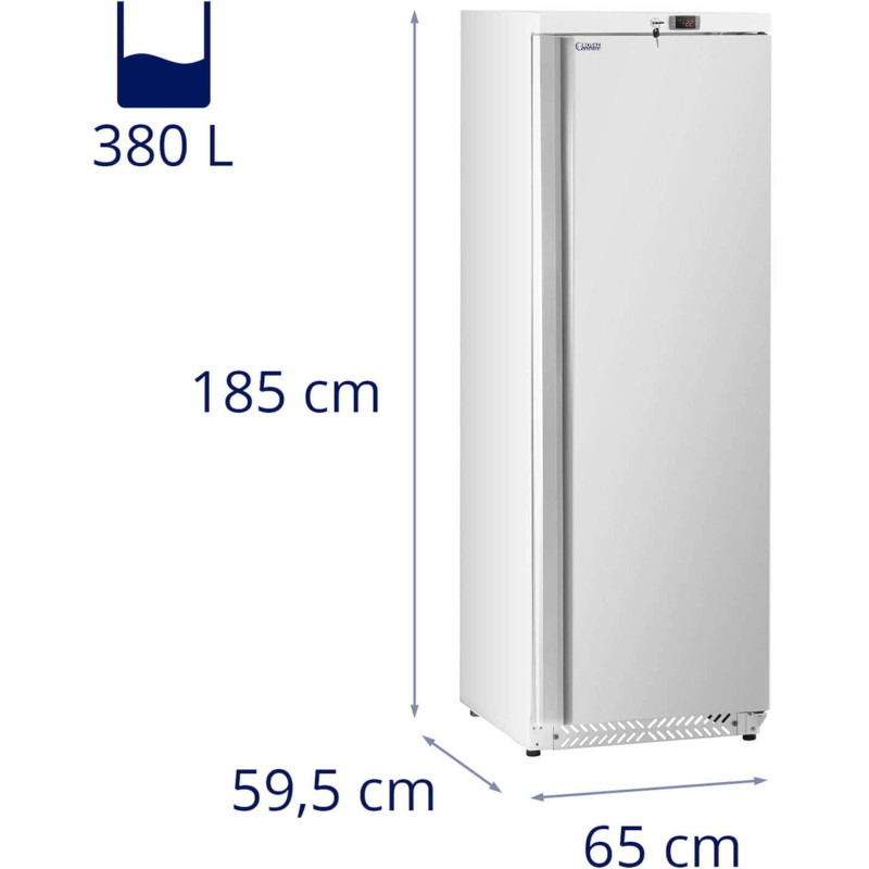 Šaldiklio spintelė 1 durų šaldiklis 7 lentynos 380 l 425 W - sidabrinė