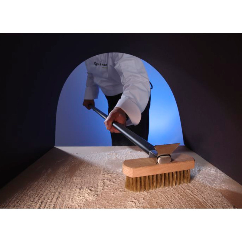 Picos orkaitės valymo šepetys su variniais šereliais, ilgis 1320 mm - Hendi 525593