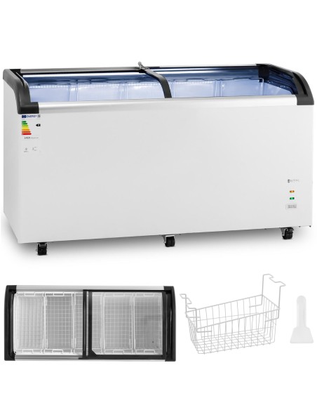 Glazūruotas šaldiklis šaldytiems ledams 445 l 248 W