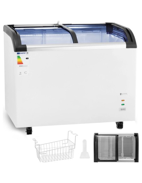 Glazūruotas šaldiklis šaldytiems ledams 273 l 198 W