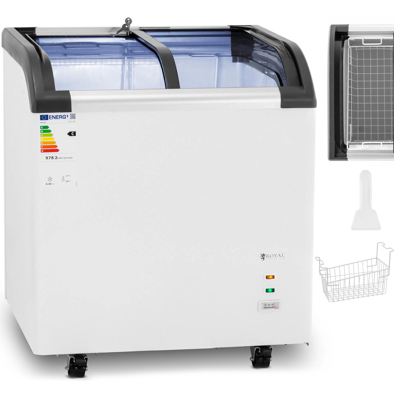Glazūruotas šaldiklis šaldytiems ledams 180 l 180 W