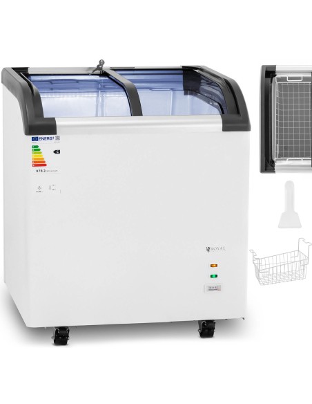 Glazūruotas šaldiklis šaldytiems ledams 180 l 180 W