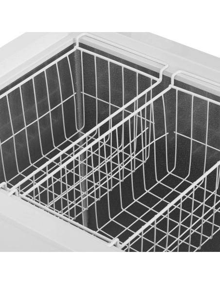 Rakinamas krūtinės šaldiklis 2 krepšeliai 450 l 95 W