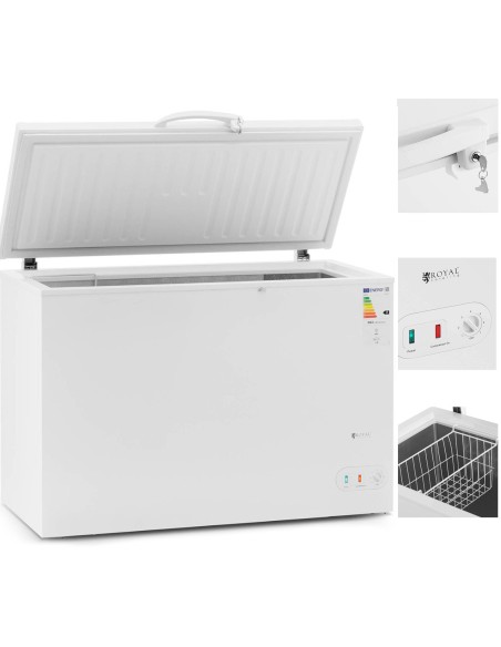 Užrakinamas krūtinės šaldiklis 1 krepšelis 242 L 63 W