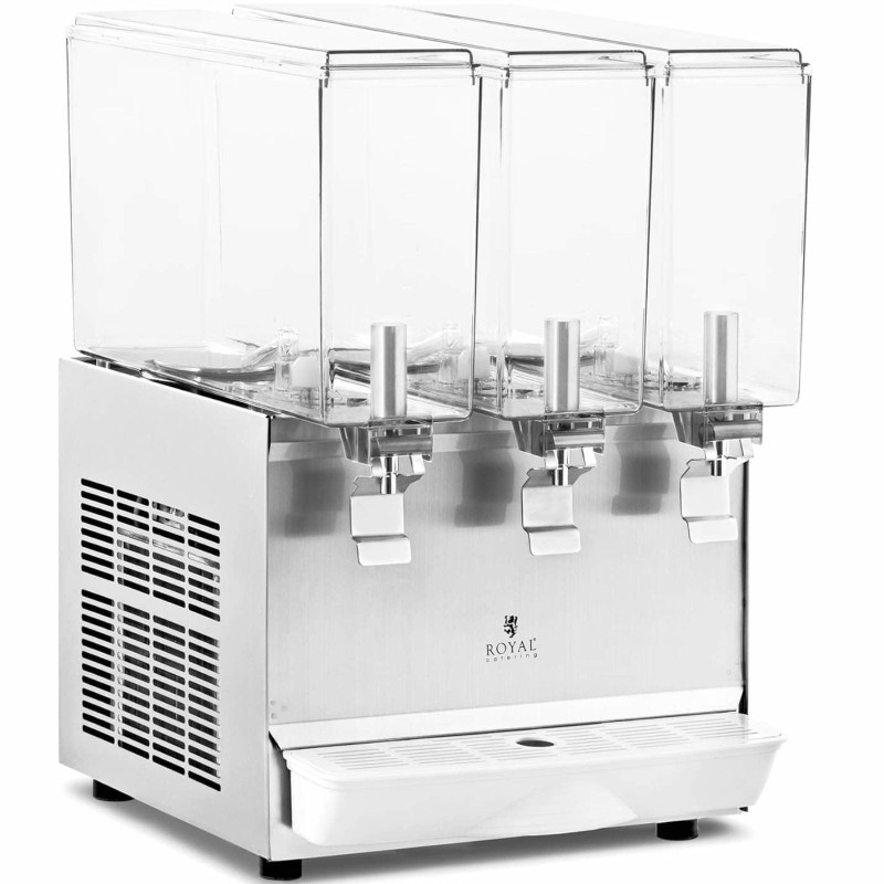 Dozatorius aušinamas sulčių gėrimų dozatorius trigubas 3 x 10 l 320 W