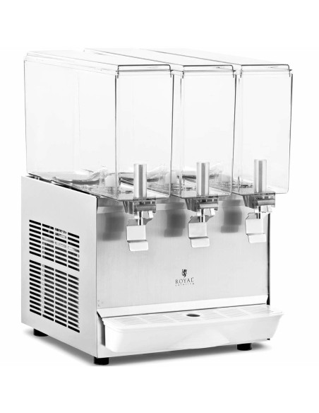 Dozatorius aušinamas sulčių gėrimų dozatorius trigubas 3 x 10 l 320 W Dozatorius aušinamas sulčių gėrimų dozatorius trigubas 3 x 10 l 320 W
