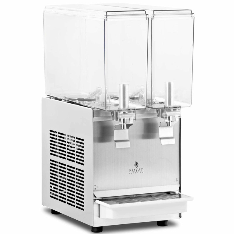 Dozatorius aušinamas gėrimų sulčių dozatorius dvigubas 2 x 10 l 290 W