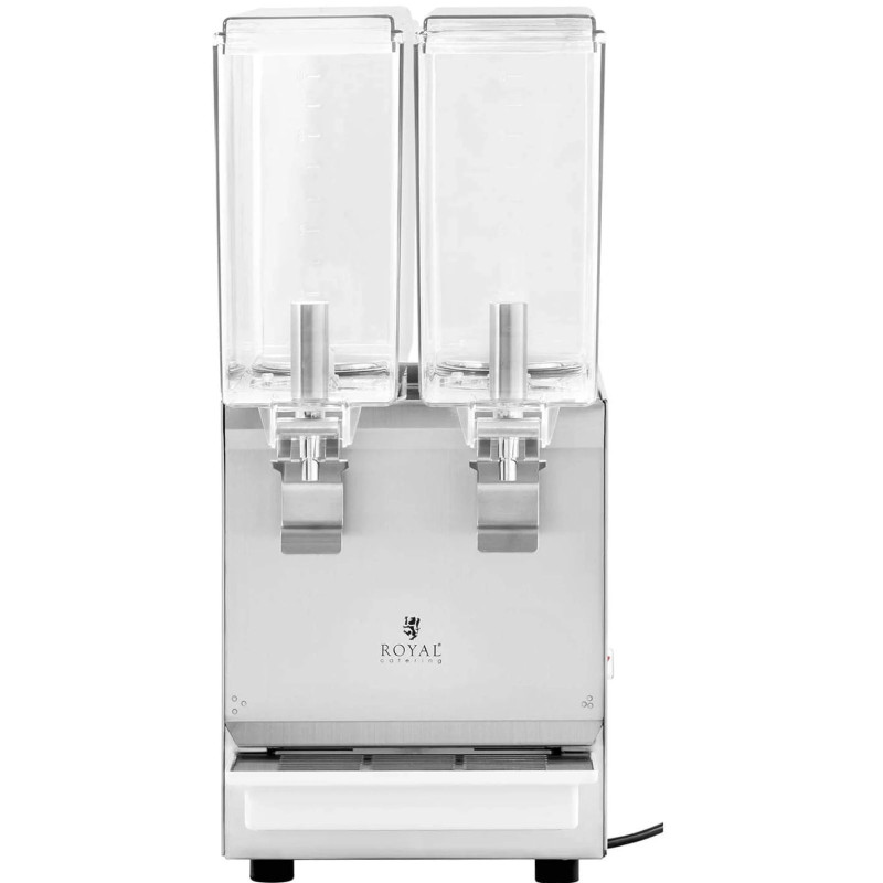 Dozatorius aušinamas gėrimų sulčių dozatorius dvigubas 2 x 10 l 290 W