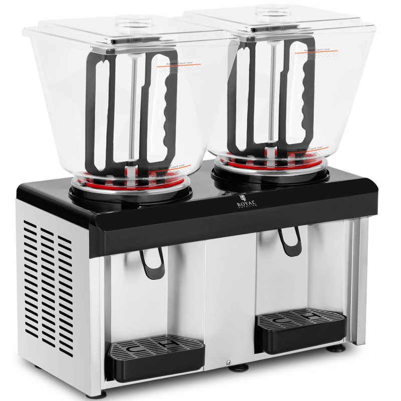 Dozatorius aušinamas gėrimų sulčių dozatorius dvigubas 2 x 25 l 350 W