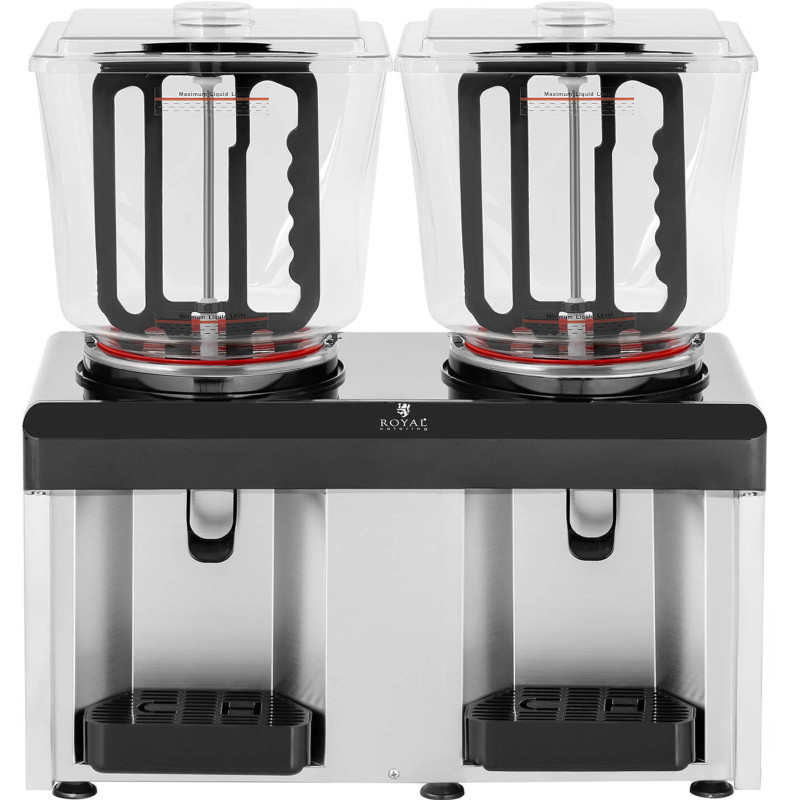 Dozatorius aušinamas gėrimų sulčių dozatorius dvigubas 2 x 25 l 350 W