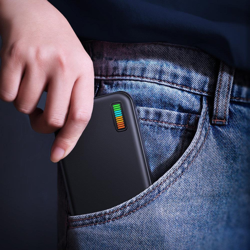 Powerbank 10000mAh Dazzling Series 22.5W juoda