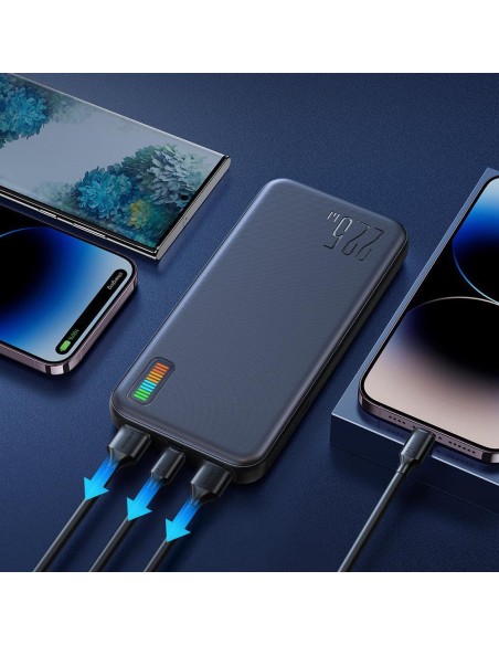 Powerbank 10000mAh Dazzling Series 22.5W juoda Powerbank 10000mAh Dazzling Series 22.5W juoda