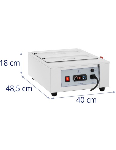 Elektrinis šokoladinio padažo šildytuvas 2 x 3,2 l 1500 W Elektrinis šokoladinio padažo šildytuvas 2 x 3,2 l 1500 W