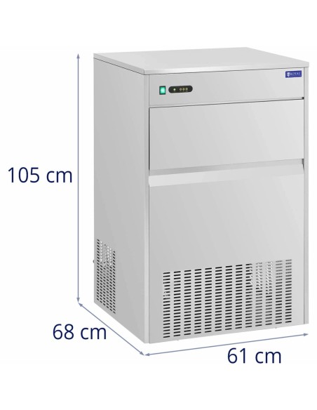 Baro ledo aparatas Ledo kubelių aparatas 80kg/dieną 55kg 470W Baro ledo aparatas Ledo kubelių aparatas 80kg/dieną 55kg 470W