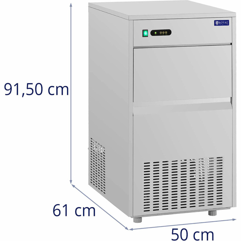 Baro ledo aparatas Ledo kubelių aparatas 50kg/dieną 25kg 350W
