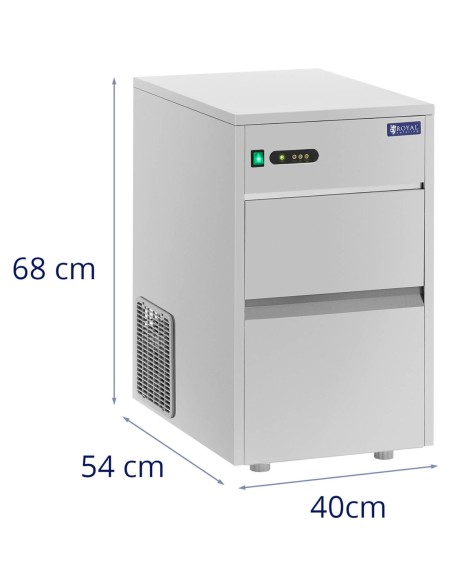 Baro ledo aparatas Ledo kubelių aparatas 25kg/dieną 7kg 220W Baro ledo aparatas Ledo kubelių aparatas 25kg/dieną 7kg 220W