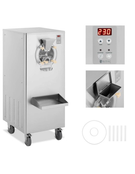 Sorbeto ledų aparatas ant ratų 1 skonio 15-22,5 l/h 1500 W Sorbeto ledų aparatas ant ratų 1 skonio 15-22,5 l/h 1500 W