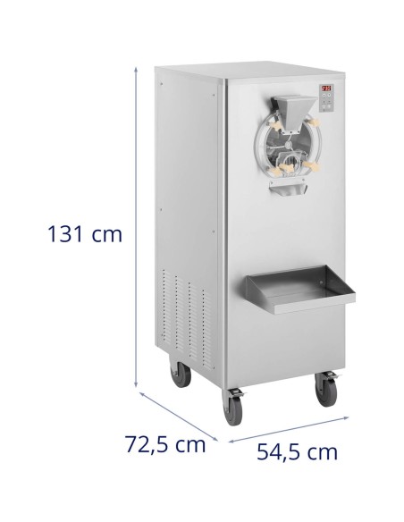Sorbeto ledų aparatas ant ratų 1 skonio 15-22,5 l/h 1500 W Sorbeto ledų aparatas ant ratų 1 skonio 15-22,5 l/h 1500 W