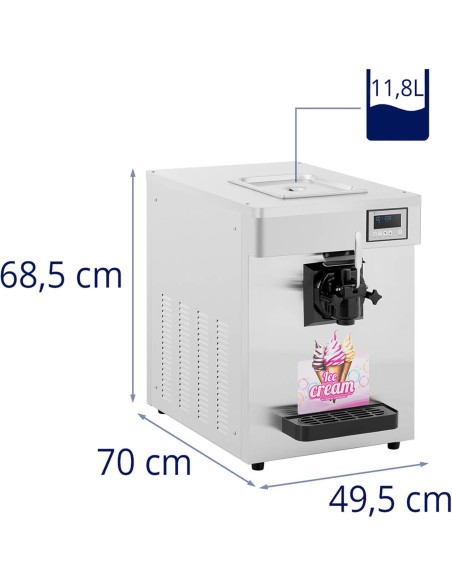 Minkštų ledų aparatas 1150 W 15 l/h - 1 skonis Minkštų ledų aparatas 1150 W 15 l/h - 1 skonis