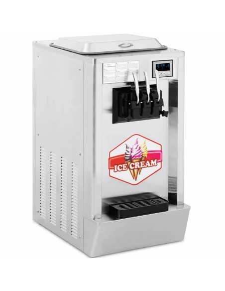 Minkštų ledų aparatas 1550 W 23 l/h - 3 skoniai Minkštų ledų aparatas 1550 W 23 l/h - 3 skoniai