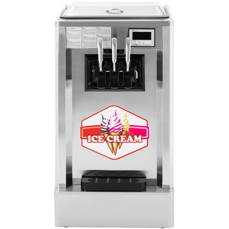 Minkštų ledų aparatas 1550 W 23 l/h - 3 skoniai