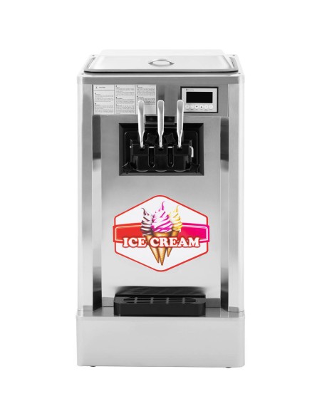Minkštų ledų aparatas 1550 W 23 l/h - 3 skoniai Minkštų ledų aparatas 1550 W 23 l/h - 3 skoniai