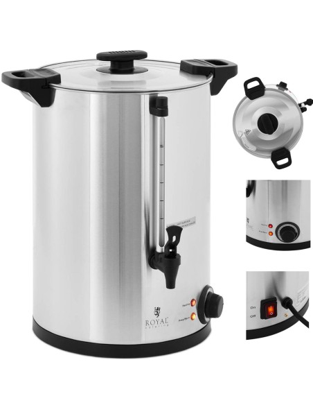 Warnik dvisienis vandens šildytuvas 16,5 L 2500 W sidabrinis