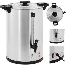 Arbatos kavos virimo aparatas su kranu 20 l 1650 W sidabrinis