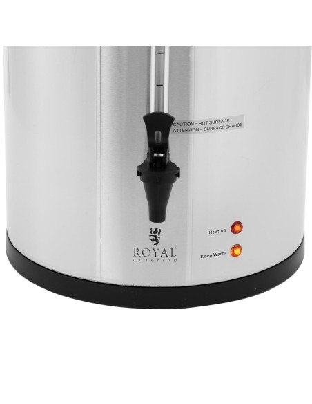 Arbatos kavos virimo aparatas su kranu 20 l 1650 W sidabrinis Arbatos kavos virimo aparatas su kranu 20 l 1650 W sidabrinis